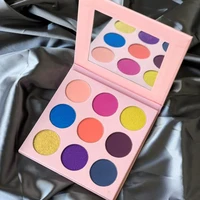 

Cosmetics glitter custom eyeshadow palette private label custom 9 colors makeup eyeshadow palette