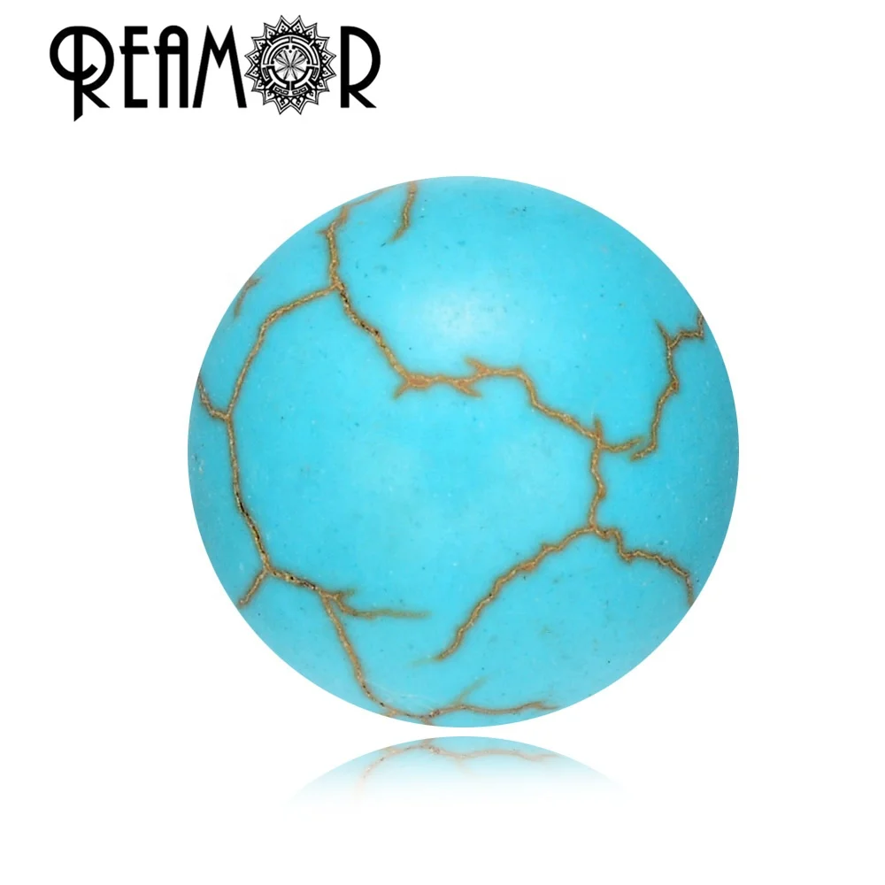 

REAMOR Green Crack Natural Stone Beads Small Hole Beads Charms For Energy Bracelet Jewelry Making DIY Wholesale 6 /8 /10mm