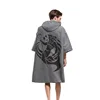 Microfiber Adult Surf Beach Wetsuit Diving Quick-Drying Changing Towel Bath Robe Sweater Poncho With Hood