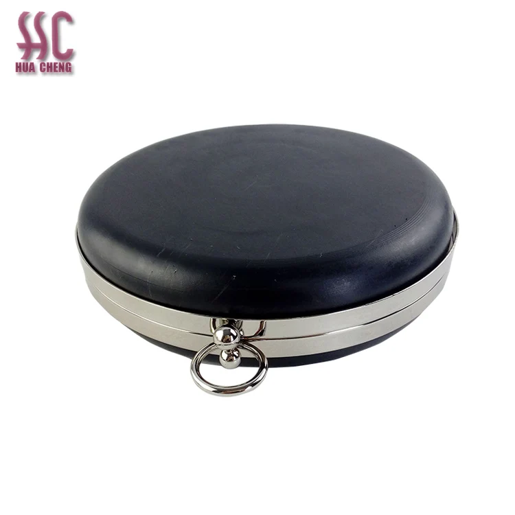 

Hot Sale Round Shape Metal Clasp Purse Frame Box Clutch Frame Metal, Gold,silver,nickle,brass, other metalic color is available.