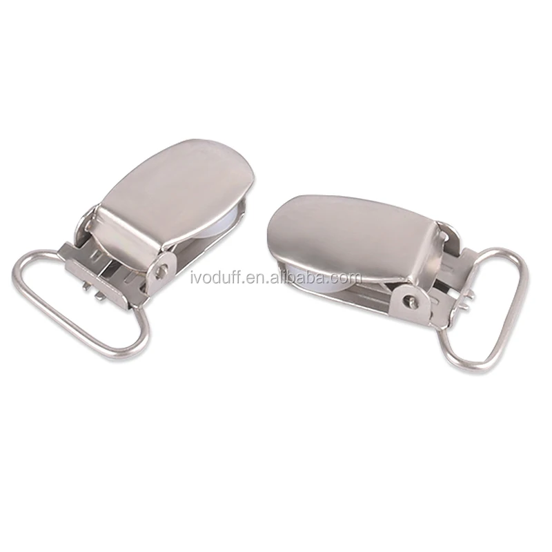 

suspender clips Factory Supply Gallus Clips, Suspender Clip For Trousers, Nickel