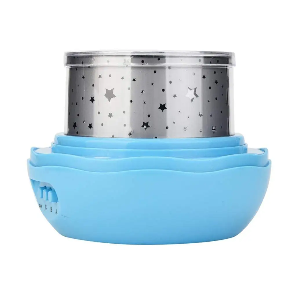 YARRAE 2018 Multicolor Projector Night Light Rotating Starry LED Projection Moon Star Lamp manufacture in shenzhen