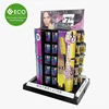 Hot sale four sides cosmetics cardboard display rack for shopping mall
