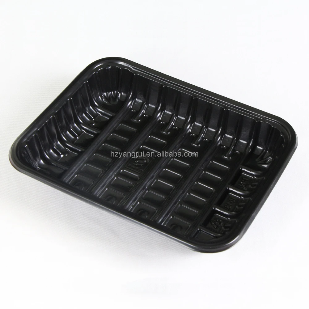 Custom Size Pp Blister Disposable Black Food Vegetable Plastic Fruit