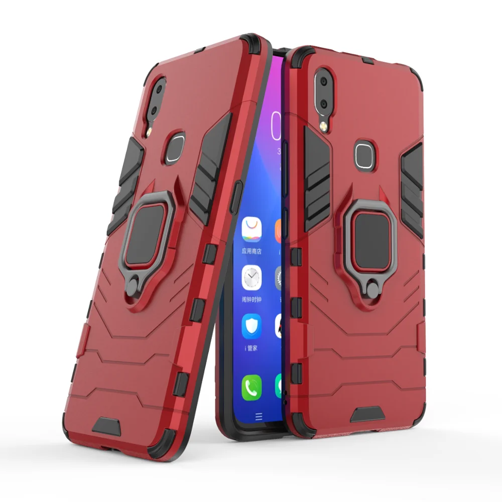 

Ring Holder Bracket Magnet Armor Case For VIVO NEX A, Black;blue;red