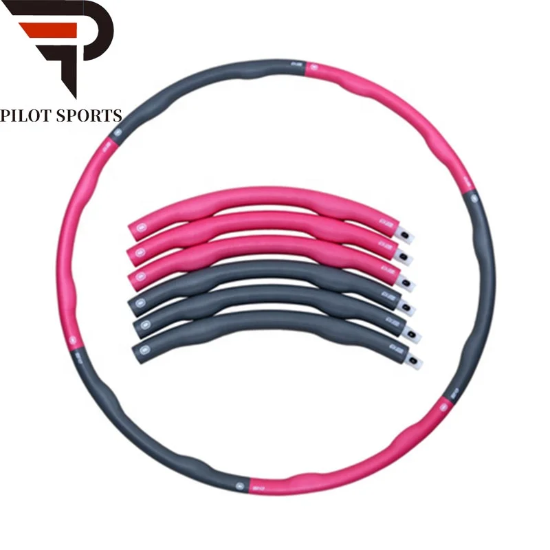 

PVC plastic Weighted adjustable Hula hoop fitness Hula Hoop, N/a