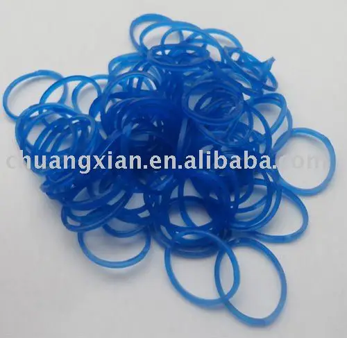 blue elastic bands