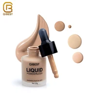 

QIBEST Cosmetic Makeup Concealer Waterproof Organic Face Whitening Liquid Foundation For Oily Skin