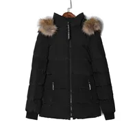 

Hot Sale Slim Outdoor Hooded Lady Padded Jacket Fur Winter Wears Down Jacket For Women