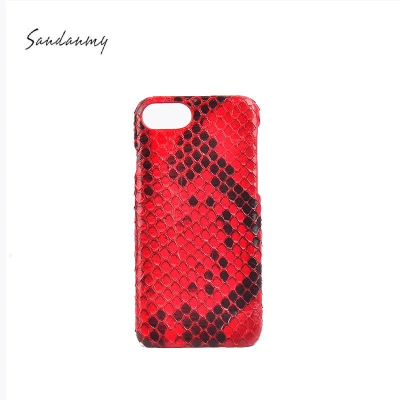 

luxury genuine python skin case phone leather case for iphone7/8 plus mobile phone cover cases Protector Cover, N/a