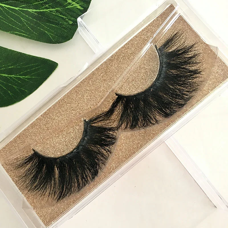 

FDshine hot sale 25mm 3d mink eyelashes with custom eyelash packaging