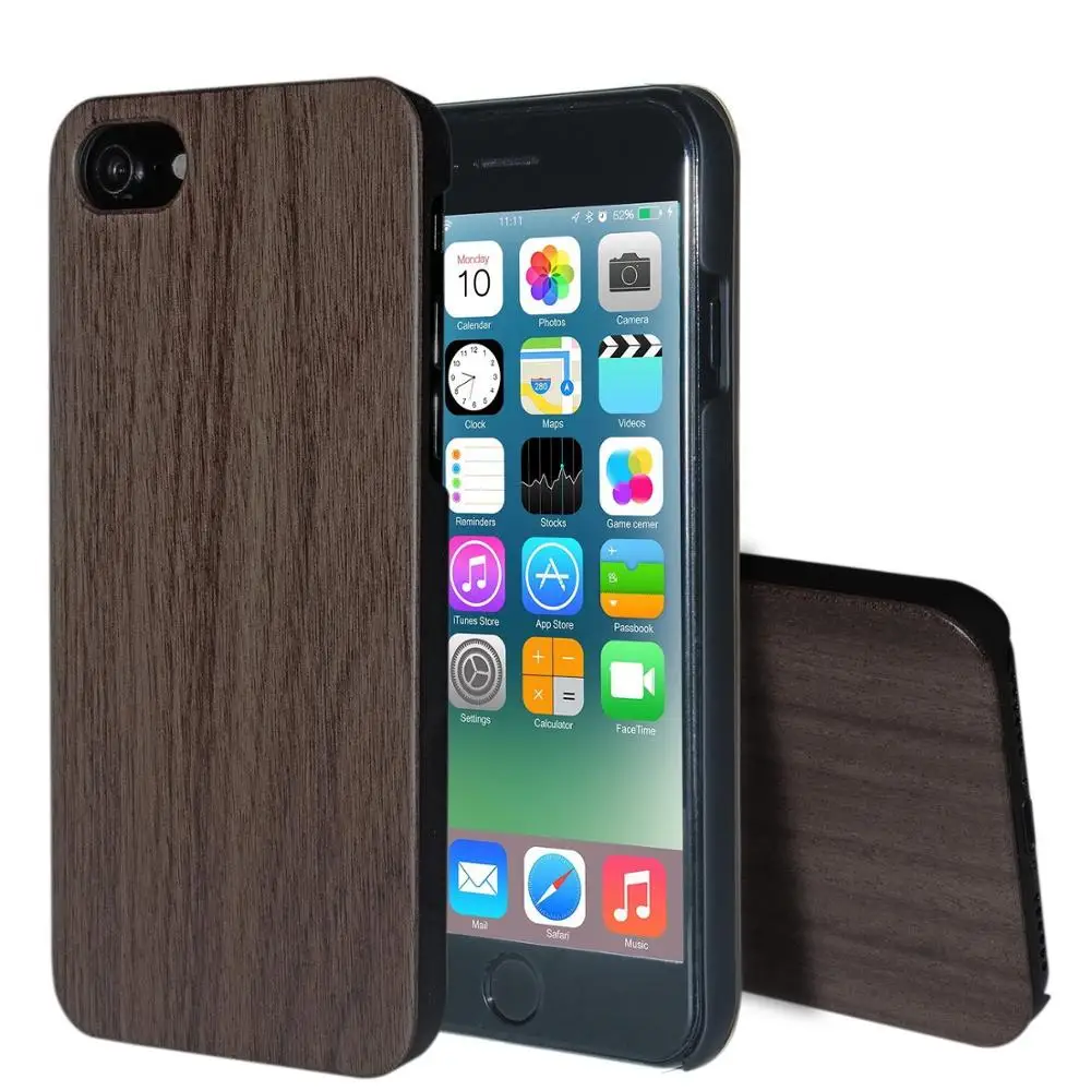 

Wholesale Hot Custom Blank Bamboo Wood Phone Case Back Cover For Iphone 8, 6 colors
