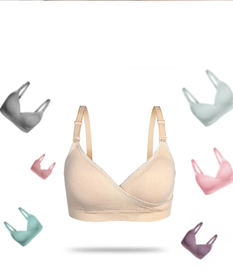 Wholesale Maternity Nursing Bra Breastfeeding Mother Bra Front Open