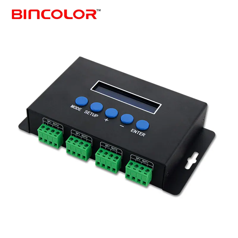 BC-204 4 channels pixel light control ArtNet Ethernet to DMX SPI ucs1903 2904 pixel light led controller ws2811 Converter