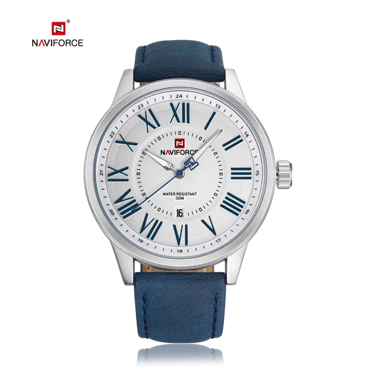 

NAVIFORCE 9126 Luxury wholesale Men Leather Military Sport Watches Men's Quartz Analog Wristwatch Relogio Masculino Clock