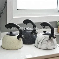 

Durable portable stainless steel whistling water kettle