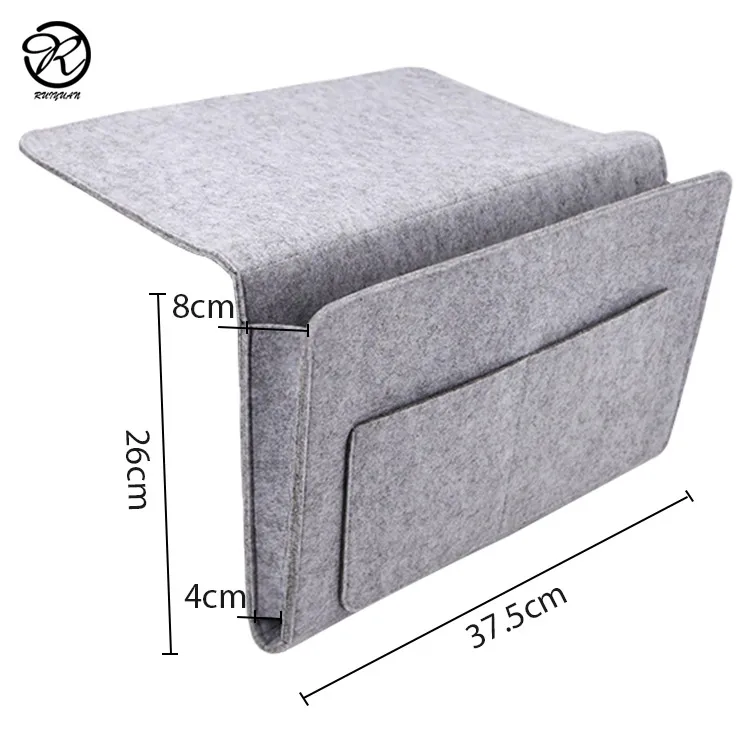 
Felt Organizer Bag Hot Felt Bedside Caddy Organizer Storage Sofa Desk Felt Bedside Pocket Bag Organizer 