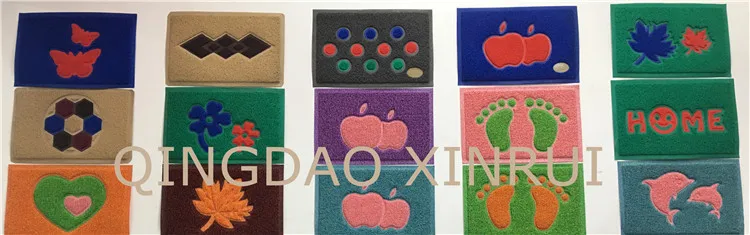 PVC floor spray silk carpet mat production line machine