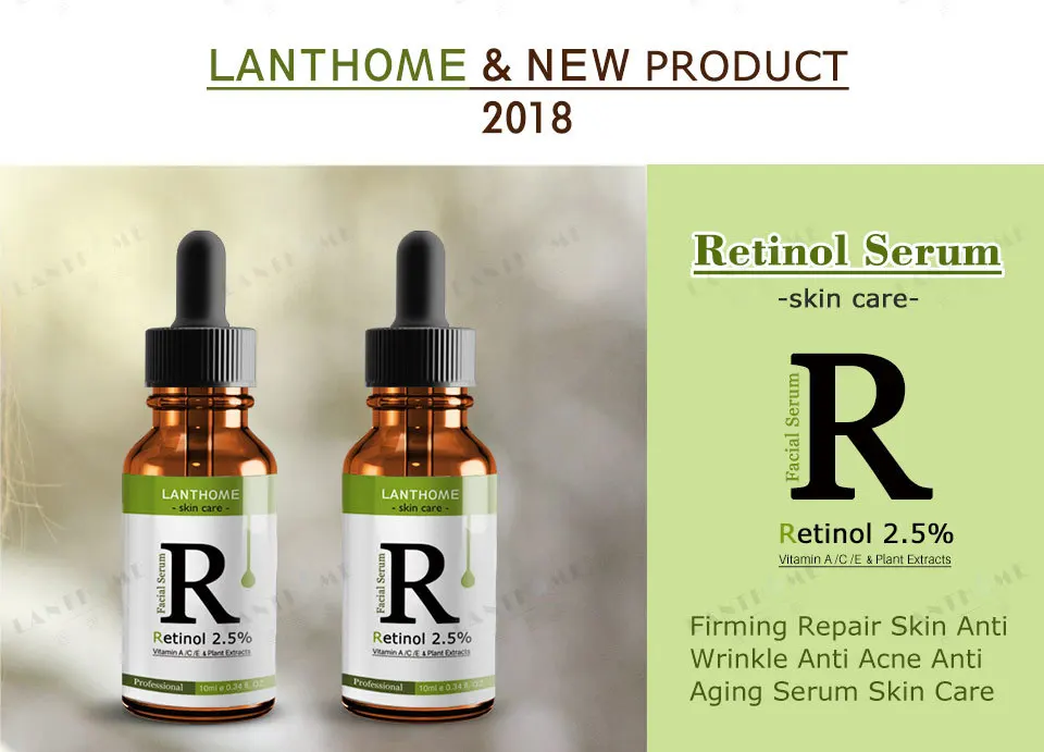 Lanthome Hautpflege Feuchtigkeits Anti Aging Naturliche Organische Vitamin A C E Retinol 2 5 Gesicht Serum 10ml Buy Vitamin C Und Retinol Serum Retinol Serum 2 5 Retinol 2 Product On Alibaba Com