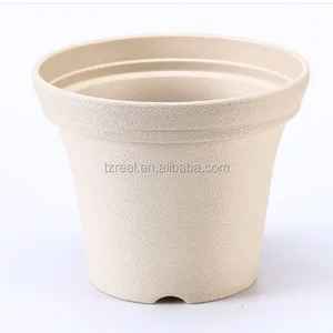 Image of 2019 high quality simple style outdoor garden round plastic flower pots