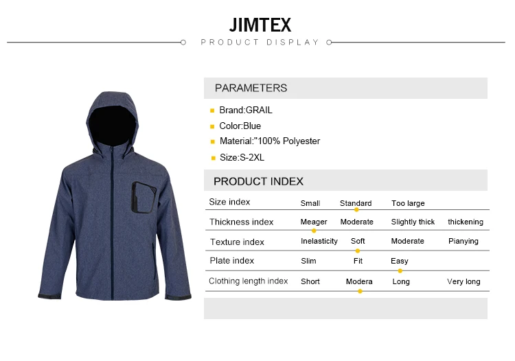 Made in China hooded men outerwear softshell jacket summer with logo