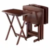 HE-2043,New Model Folding TV Tray Tables Set Folding Table Wooden Portable Table 5PCS Per Set