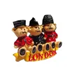 Wholesale high quality 3d resin custom bear souvenir stickers for london