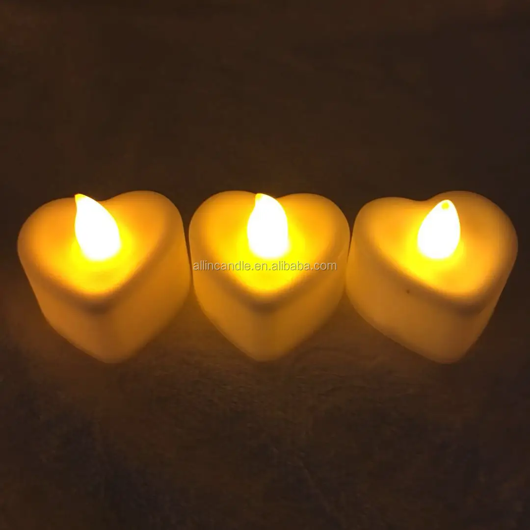 Heart Shape LED Wedding Decoration - Flameless Candles