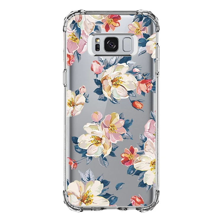 

2019 New Hot Anti Shock Custom Flower Printing Tpu Phone Cover For Samsung S8 Case