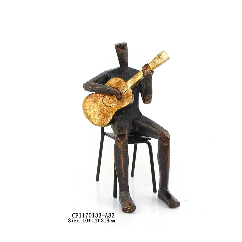 Musicians Sculptures Furnishings Abstract Character Man Statue Symphony Orchestra Resin Resin Figurine Decoration Artificial supplier