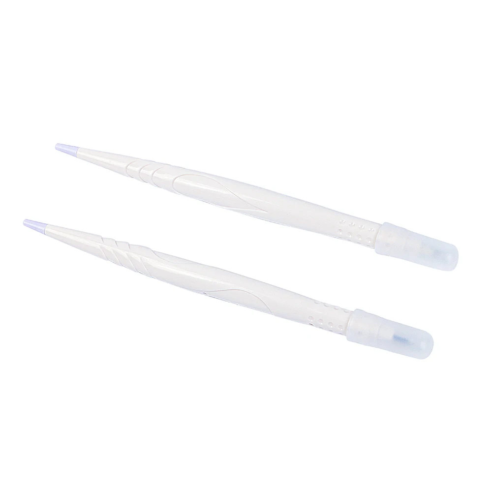 

Lushcolor OEM Double Heads PMU Eyebrow Disposable Microblading Manual Pen For Hairstrokes & Ombre, White