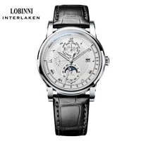 

LOBINNI L16003 logo Custom Watch Waterproof Men Montre Luxe Homme Mens automatic Watches