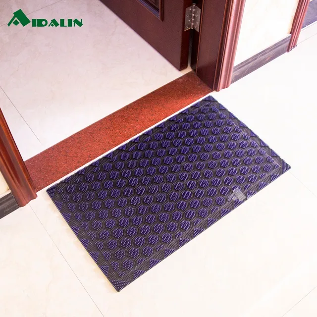 wholesale purple pvc home nonslip entry door floor mat