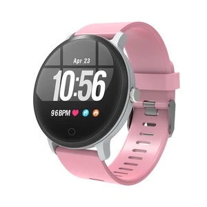 V11 Smartwatch Round Screen Blood Pressure & Heart Rate Monitor IP67