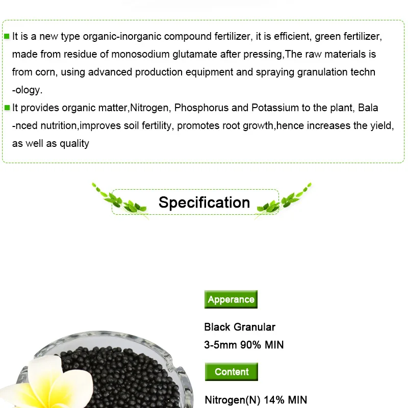 Best price for Organic Fertilizer NPK 14-1-2