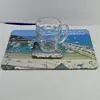 wooden placemat and wooden coaster / high quality photo print mdf cork table mat