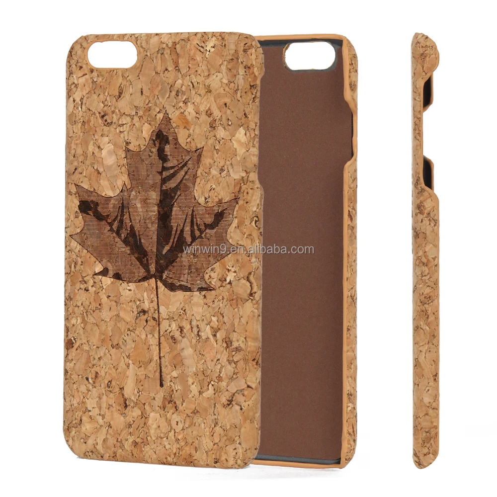 

Eco-friendly Natural Cork Wood With Your Own Brand Name Phone Case For iPhone 7