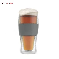 

High quality sublimation clear glass drinking frozen beer frappe mug