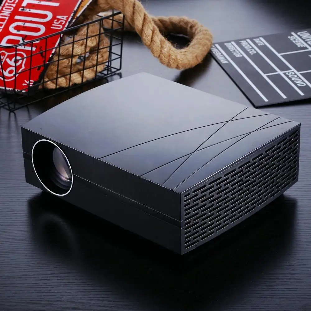 

Home media player mini projector led pocket android projector F20UP support Youtube,Kodi,airplay