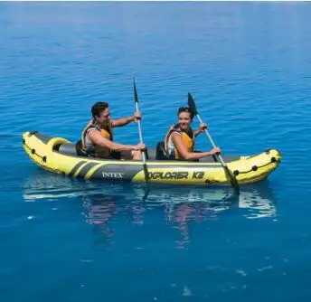 
Intex K2 Kayak 2 Person Inflatable Boat with Paddles and Pump 