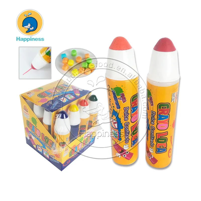 crayon candy press with confectionery toys
