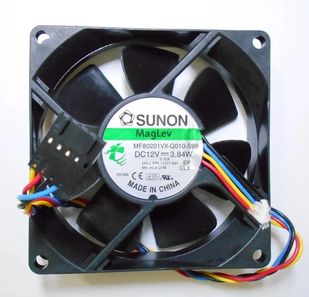 SUNON MF80201VX-Q010-S99 Fan 12V 3.84W 80*80*20mm 4wire 5pin