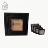 Black Wooden Shadow Box Frames set of 4 nested frames Wholesale with Removable Lid