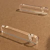 Pair of Slotted Acrylic Feet Clear Acrylic Stand Support for Photo Panel