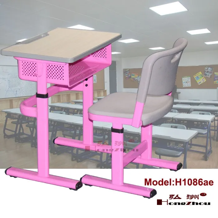 Surplus Sunday School Furniture Height Adjustable Desk And Chair In