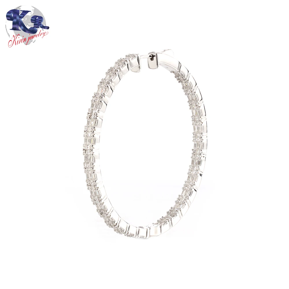 

China Earring Maker Girls Jewelry Earring Display Square Zirconia Stone