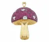 Luxurious gorgeous Jewelry mushroom flash memory usb2.0 32gb women's love necklace U disk
