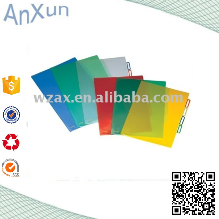 
Colorful A4 file folder index tab divider 