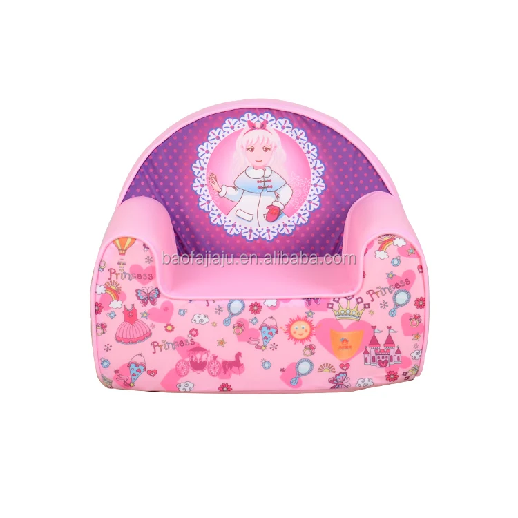 Soft princess warm kid chair full foam children's sofa mini kids furniture