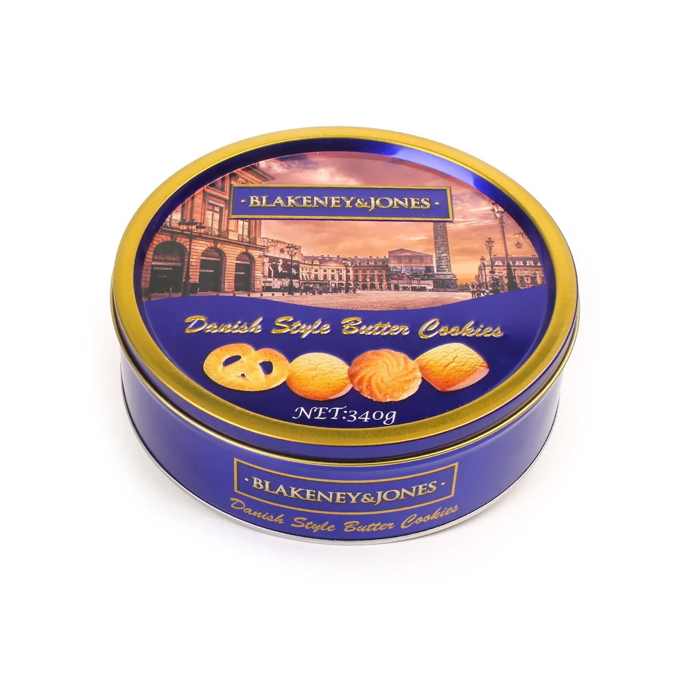 Fda Halal Highquality Wafer Biscuits Tin Package Assorted Danish